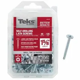 #8 Drill-Point Lathe Screws – 1.625-Inch Length, 120-Pack 1