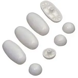 8-Piece Snap-In Toilet Seat Bumper Set 1