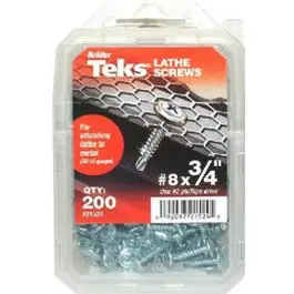 #8 X 0.75-Inch Drill-Point Lathe Screws – 200-Count Pack 1