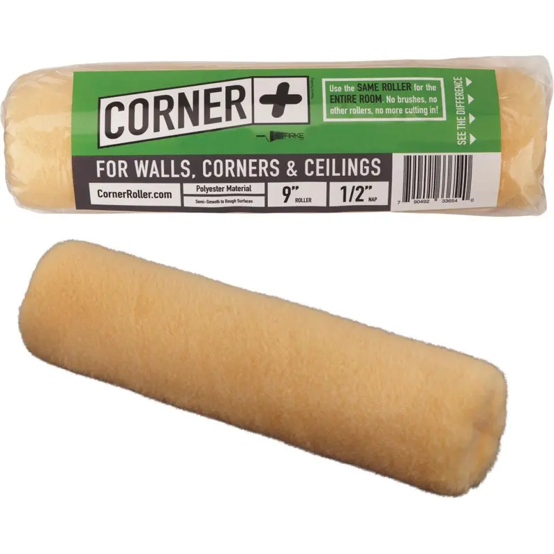 9" × 1/2" Knit Corner Paint Roller Cover For Precision Edging 1