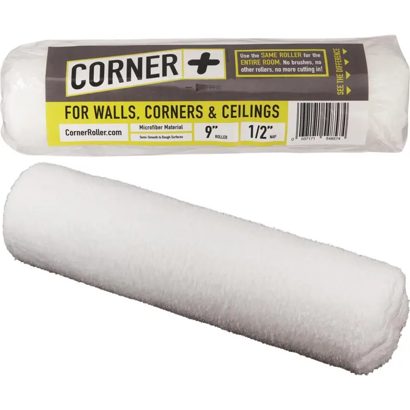 9" × 1/2" Microfiber Corner Paint Roller Cover 1