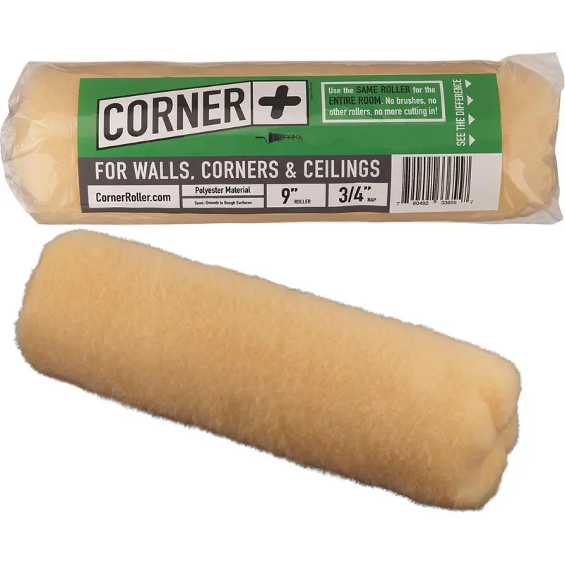 9" × 3/4" Knit Corner Paint Roller Cover For Tight Spaces 1
