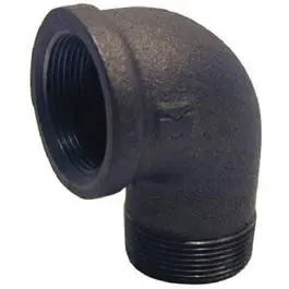90° Black Street Elbow Fitting – 1" Npt 1