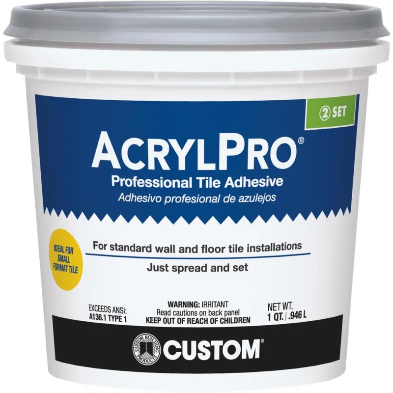 Acrylpro Ceramic Tile Adhesive – 1-Quart Professional Formula 1