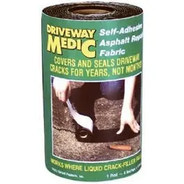 Adhesive Asphalt Crack Repair Fabric – 6-Inch X 9-Foot Roll 1