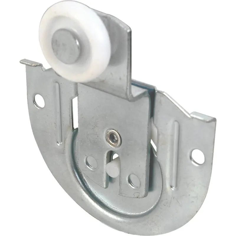 Adjustable Bypass Door Roller – 3/8 In Offset, Heavy-Duty Nylon Wheel, 2-Pack 1