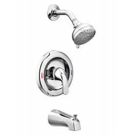Adler Single-Handle Tub And Shower Faucet Set – Chrome With Integrated Showerhead 1