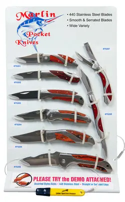 Alco Stainless Steel Wood Inlay Knife – 4 In Blade, Includes Belt Clip 1