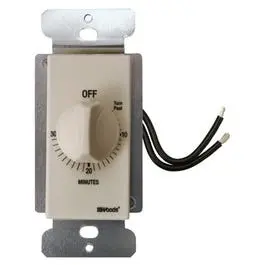 Almond In-Wall Switch Timer – 30-Minute Countdown Function 1