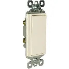 Almond Single-Pole 15A Decorator Switch (120/277V) 1
