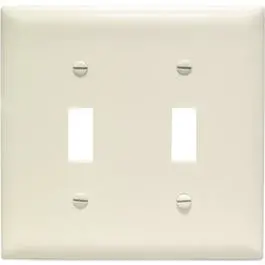 Almond Two-Toggle Nylon Wall Plate – Decorative Cover 1