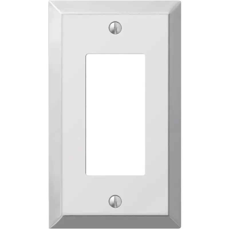 Amerelle Polished Chrome 1-Gang Rocker Wall Plate For Decorator Switches 1