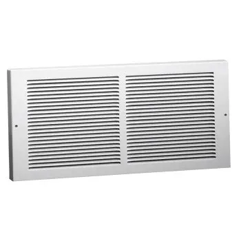American Metal White Baseboard Grille – 375W14X6, 6" Length 1