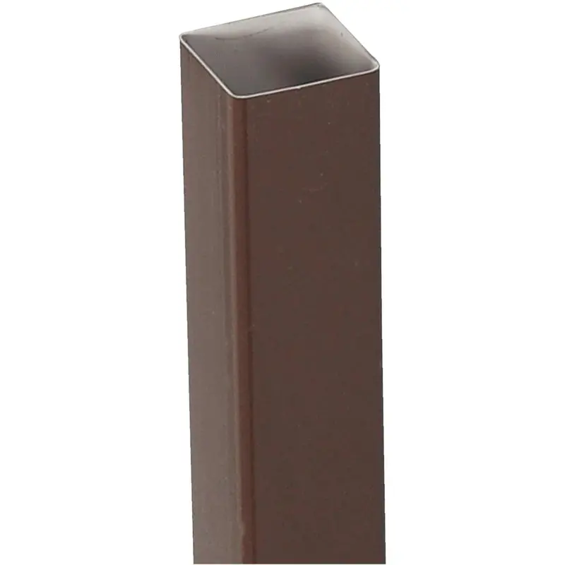 Amerimax 10-Foot Brown Vinyl Square Downspout – 2-Inch Diameter 1