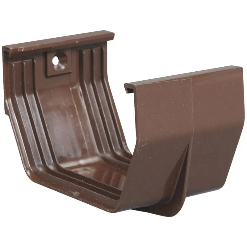 Amerimax 5-Inch Brown Vinyl Contemporary Gutter Slip Joint Connector 1