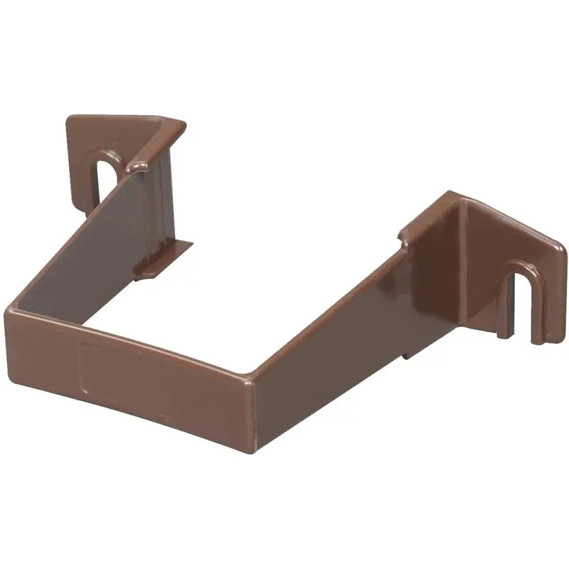 Amerimax Contemporary Vinyl Downspout Clip – 2-Inch Square, Brown Finish 1