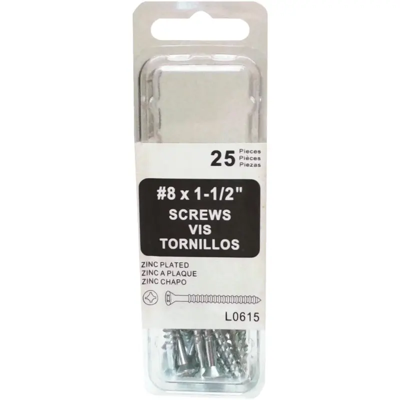 Amerimax Zinc-Coated Galvanized Screws – 1.5-Inch, 25-Pack 1