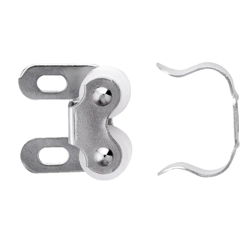 Amerock Double Roller Catch – Nickel-Plated, Heavy-Duty Cabinet Closure 1