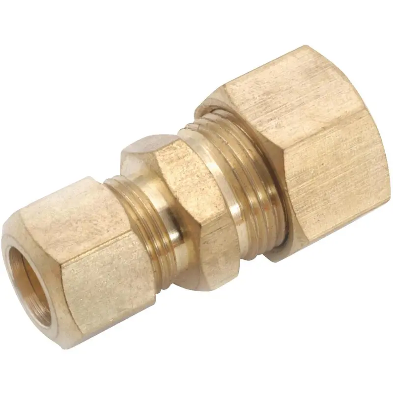 Anderson Metals Low-Lead Brass Compression Union – 1/2-Inch X 3/8-Inch 1