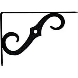 Antique Black Shelf Bracket – 10 In X 7 In 1