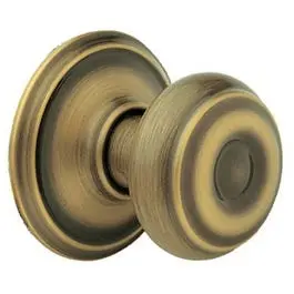 Antique Brass Georgian Entry Lockset – Classic Colonial-Style Door Lock Assembly 1