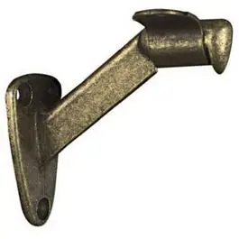 Antique Brass Wall-Mount Handrail Bracket – Decorative Support Hardware 1