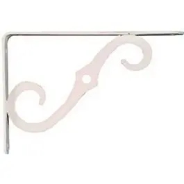 Antique-White Decorative Shelf Bracket – 8 In × 5.5 In 1