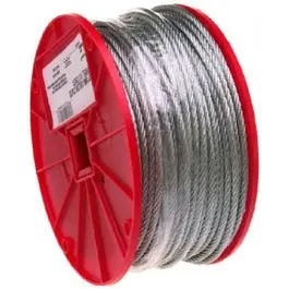 Apex Galvanized Aircraft Cable – 1/16-Inch Diameter, 7X7 Strand, 500-Foot Spool 1