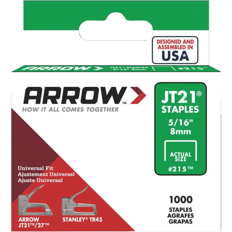 Arrow Jt21 Light-Duty Staples – 5/16-Inch Crown, 1000-Count Box 1