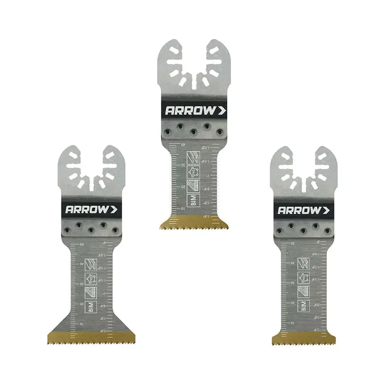 Arrow Titanium-Coated Bi-Metal Saw Blades For Wood – 3-Piece Variety Pack 1