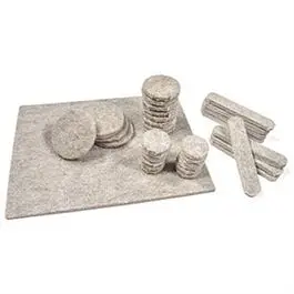Assorted Tan Felt Furniture Pads – 33-Piece Variety Pack 1