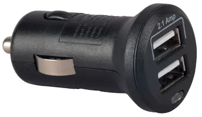 Audiovox Mini 2 Usb Car Charger – Dual Port Auto Power Outlet 1