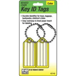 Ball Chain Key Id Tags – 2-Pack 1