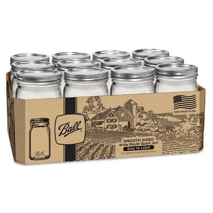 Ball Quart Mason Jar Set With Lids And Bands 1