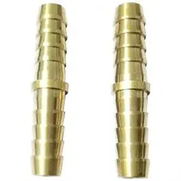 Barbed Hose Splicer Connector – 3/8-Inch Id, Pack Of Two Repair Fittings 1
