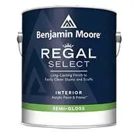 Benjamin Moore Regal Select Semi-Gloss Interior Paint – High-Wear Resistance, 1-Gallon (N551) 1