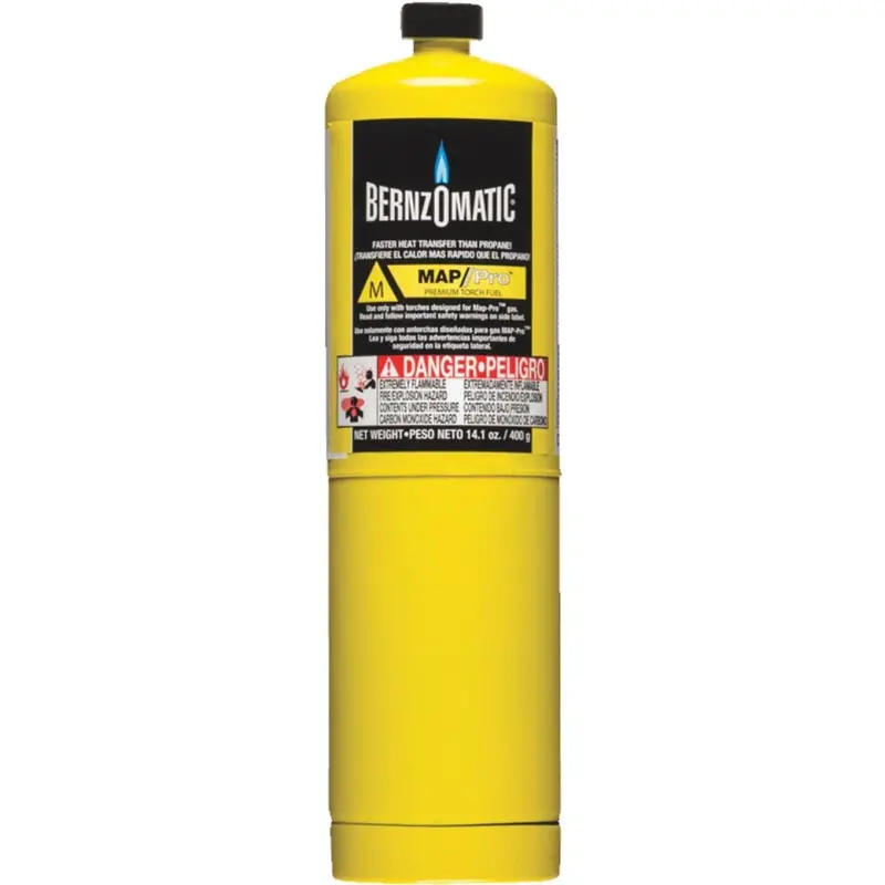 Bernzomatic Map-Pro Gas Cylinder – 14.1 Oz. High-Heat Fuel For Propane Torches 1