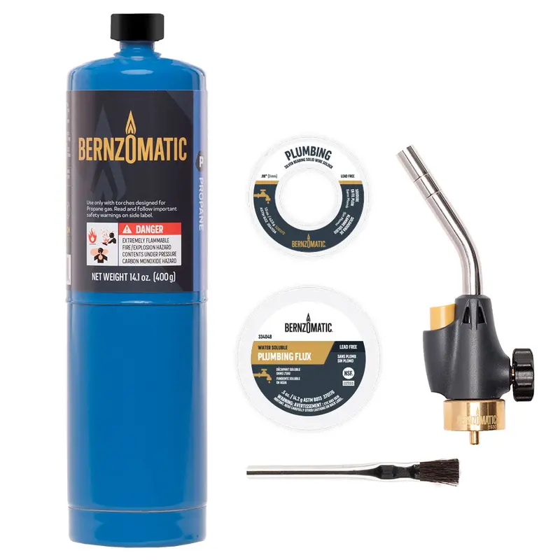 Bernzomatic Utility Torch Plumbing Repair Kit – Propane-Powered 1