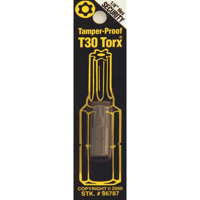 Best Way Tools T30 Tamperproof Torx Bit – 1" Length, 1/4" Hex Shank 1