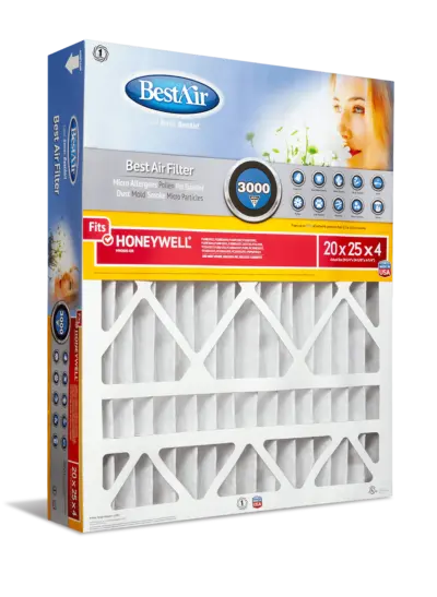 Bestair Merv 13 Furnace Air Filter (20 X 25 X 4) – High-Efficiency Allergen & Particle Capture For Honeywell Systems 1