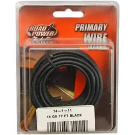Black 14-Gauge Primary Wire – 17-Foot Roll 1