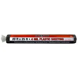 Black 4-Mil Plastic Sheeting, 20 Ft X 25 Ft 1