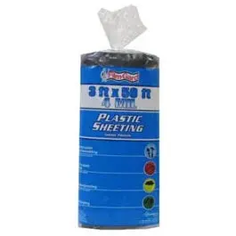 Black 4-Mil Polyethylene Plastic Sheeting – 3 Ft X 50 Ft Roll 1