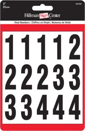 Black-And-White Address Number Kit – Two-Digit Set 1