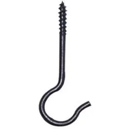 Black Ceiling Hooks – Heavy-Duty, 5-Pack 1