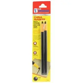 Black China Marker Pencils – 2-Pack For Permanent Marking 1