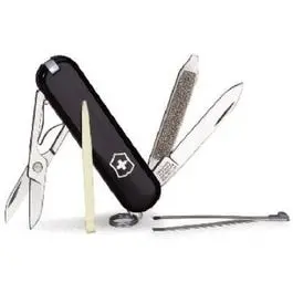 Black Classic Folding Pocket Knife – Stainless Steel Blade 1