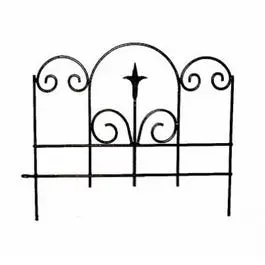 Black Garden Edging With Decorative Finial – 16 X 18.5-Inch Landscape Border 1