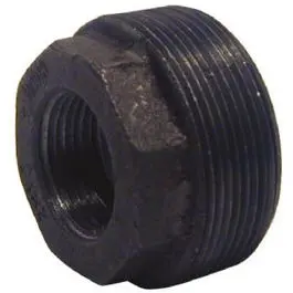 Black Hex Bushing – 1-Inch To 1/2-Inch Size Reduction 1