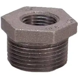 Black Hex Bushing Fitting – 3/4" X 1/4" 1
